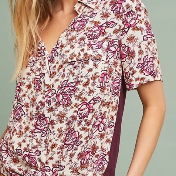 Anthropologie Porridge Bergen Tie Front NWT - Picture 2 of 8